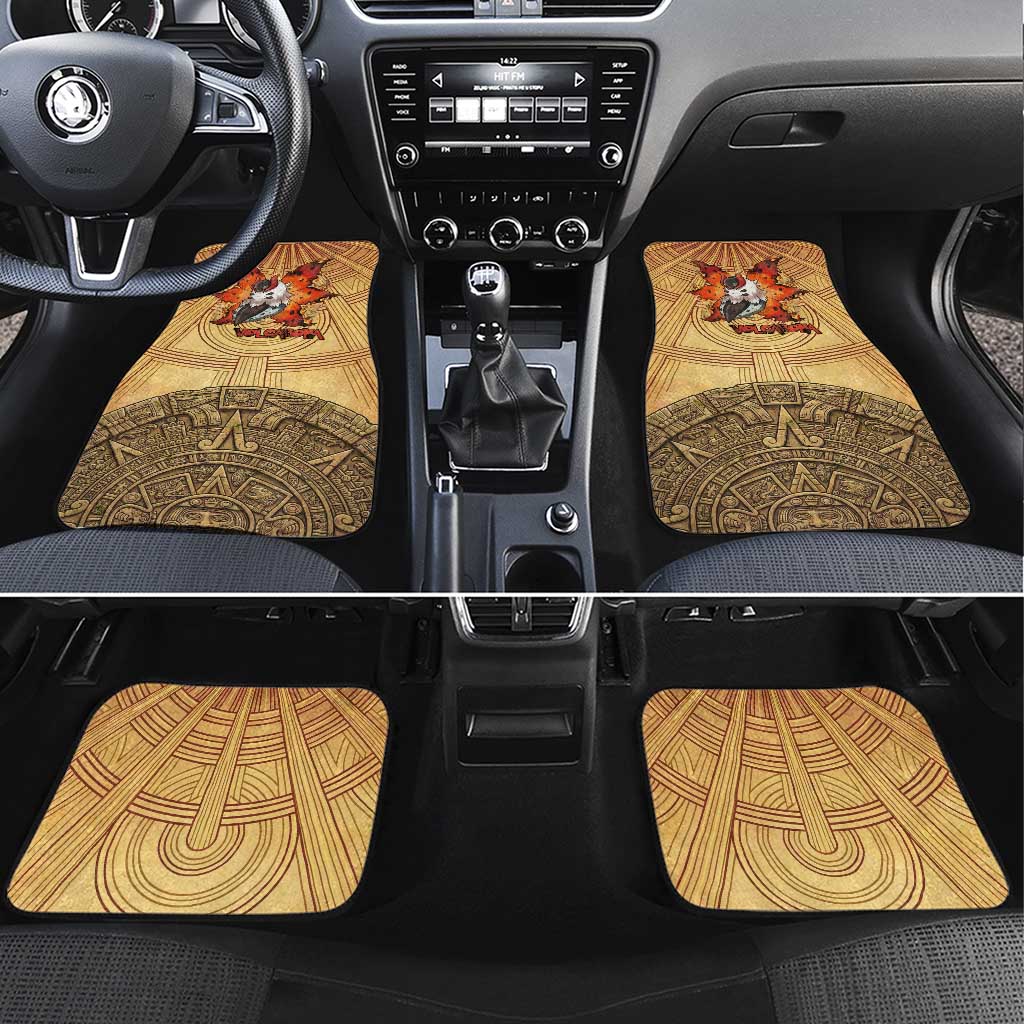 Volcarona Car Mats Aztec Sun God Tapestry Art