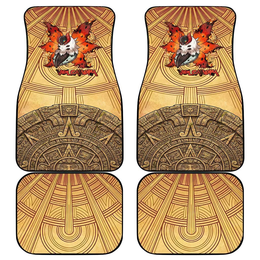Volcarona Car Mats Aztec Sun God Tapestry Art