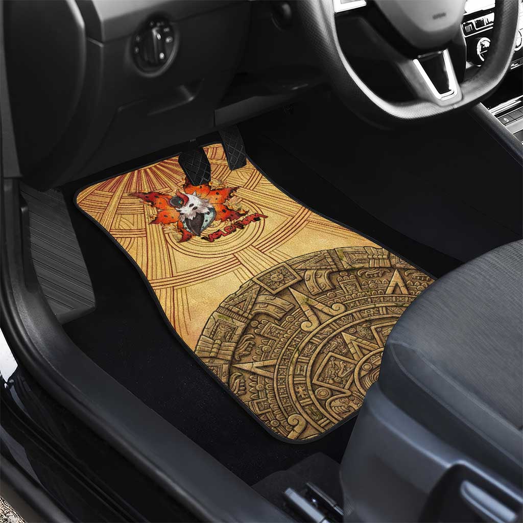 Volcarona Car Mats Aztec Sun God Tapestry Art
