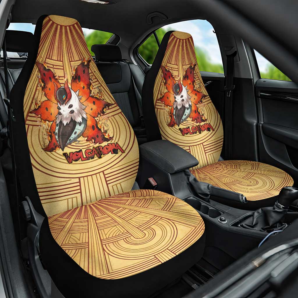 Volcarona Car Seat Cover Aztec Sun God Tapestry Art