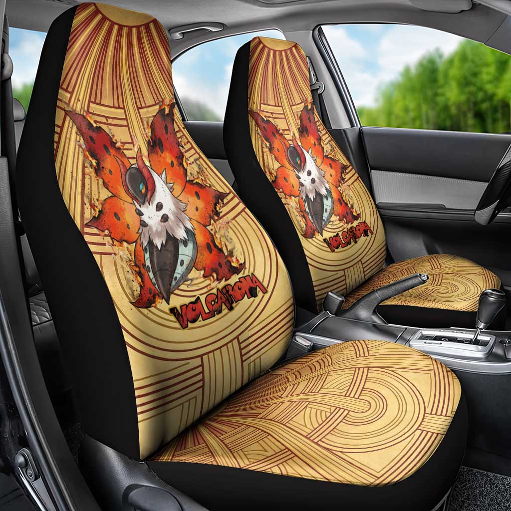 Volcarona Car Seat Cover Aztec Sun God Tapestry Art