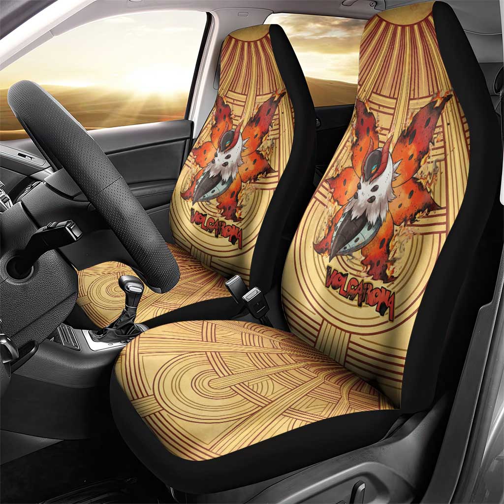 Volcarona Car Seat Cover Aztec Sun God Tapestry Art