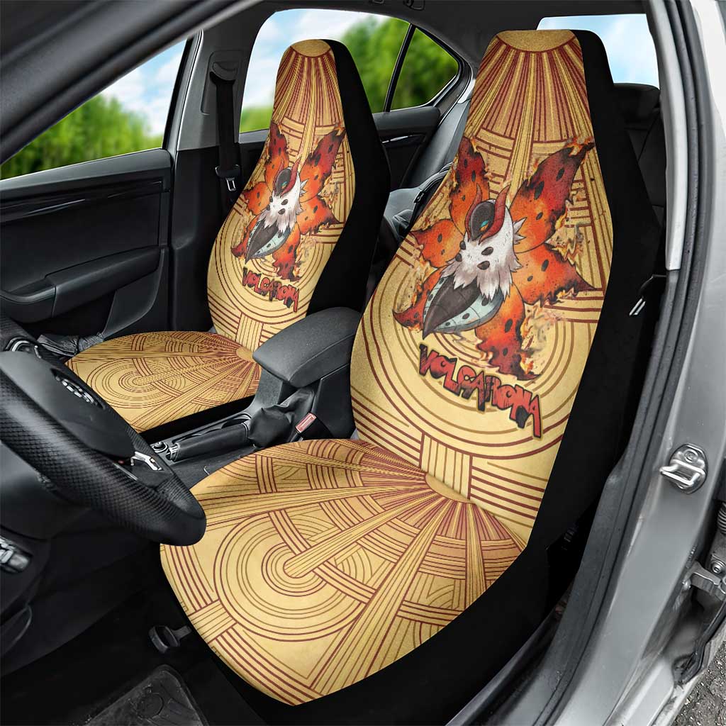 Volcarona Car Seat Cover Aztec Sun God Tapestry Art