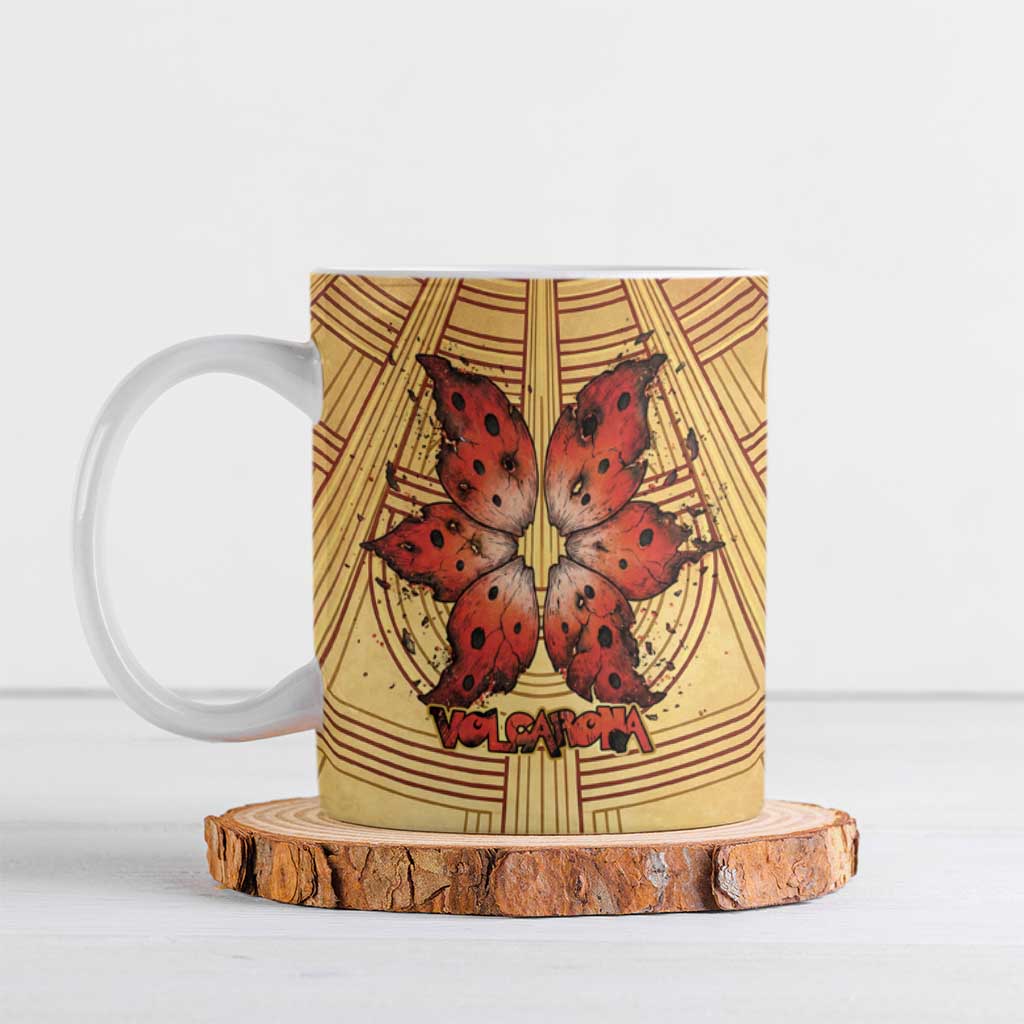 Volcarona Ceramic Mug Aztec Sun God Tapestry Art