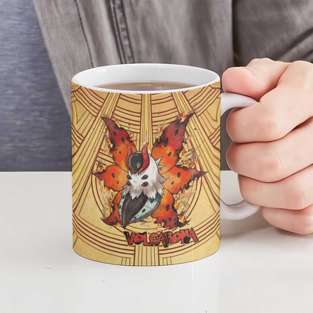 Volcarona Ceramic Mug Aztec Sun God Tapestry Art