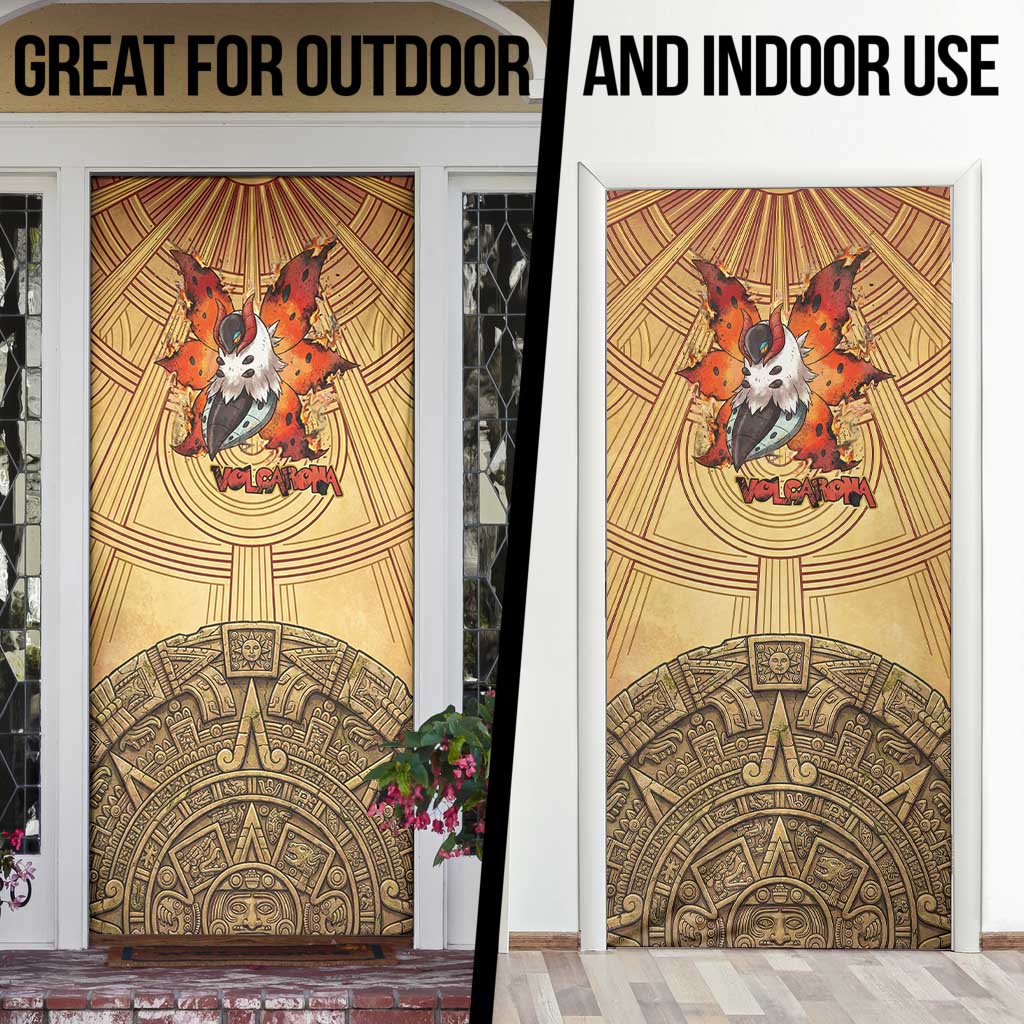 Volcarona Door Cover Aztec Sun God Tapestry Art