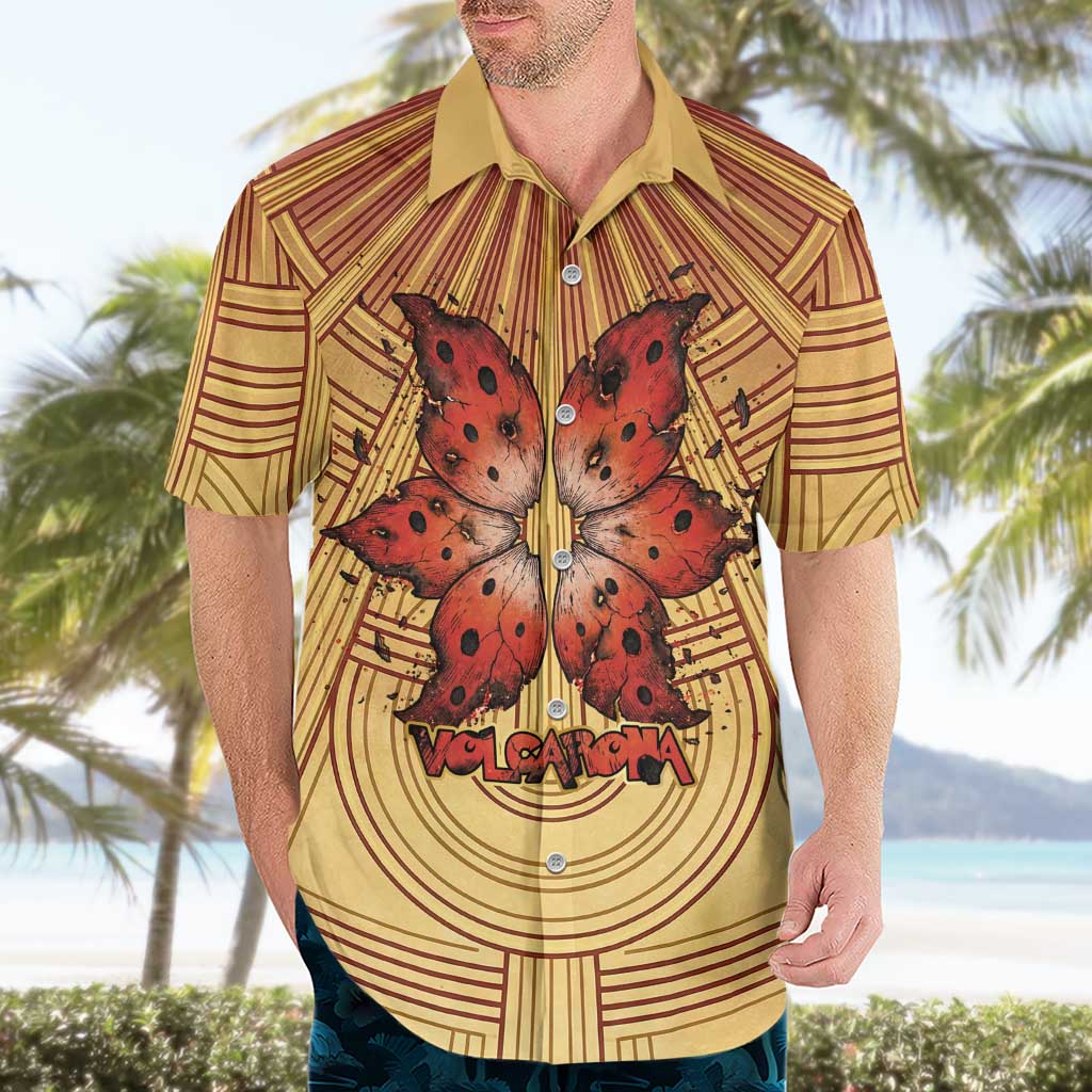 Volcarona Hawaiian Shirt Aztec Sun God Tapestry Art