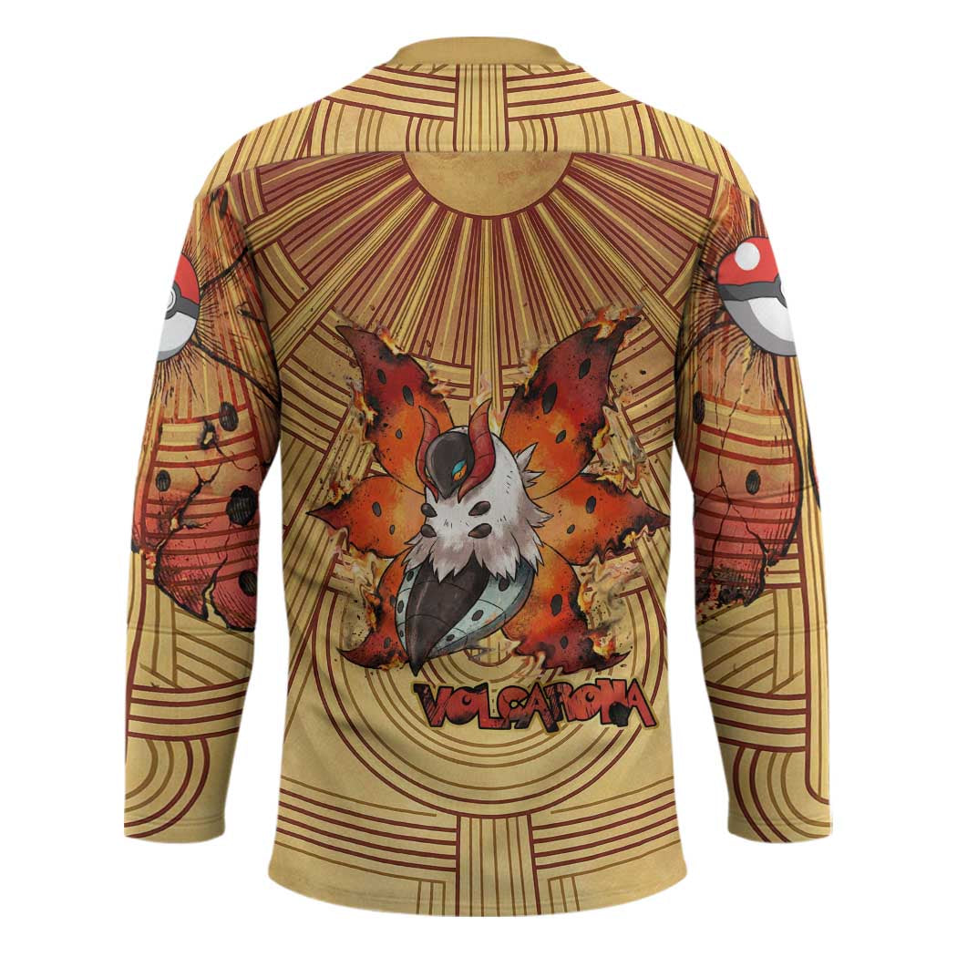 Volcarona Hockey Jersey Aztec Sun God Tapestry Art