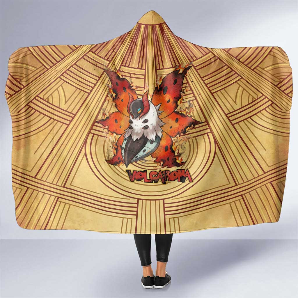 Volcarona Hooded Blanket Aztec Sun God Tapestry Art