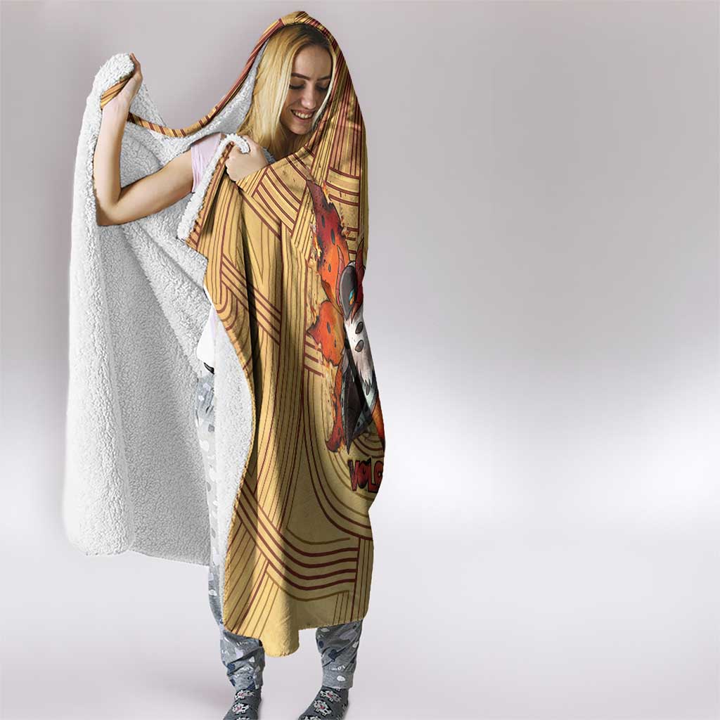 Volcarona Hooded Blanket Aztec Sun God Tapestry Art