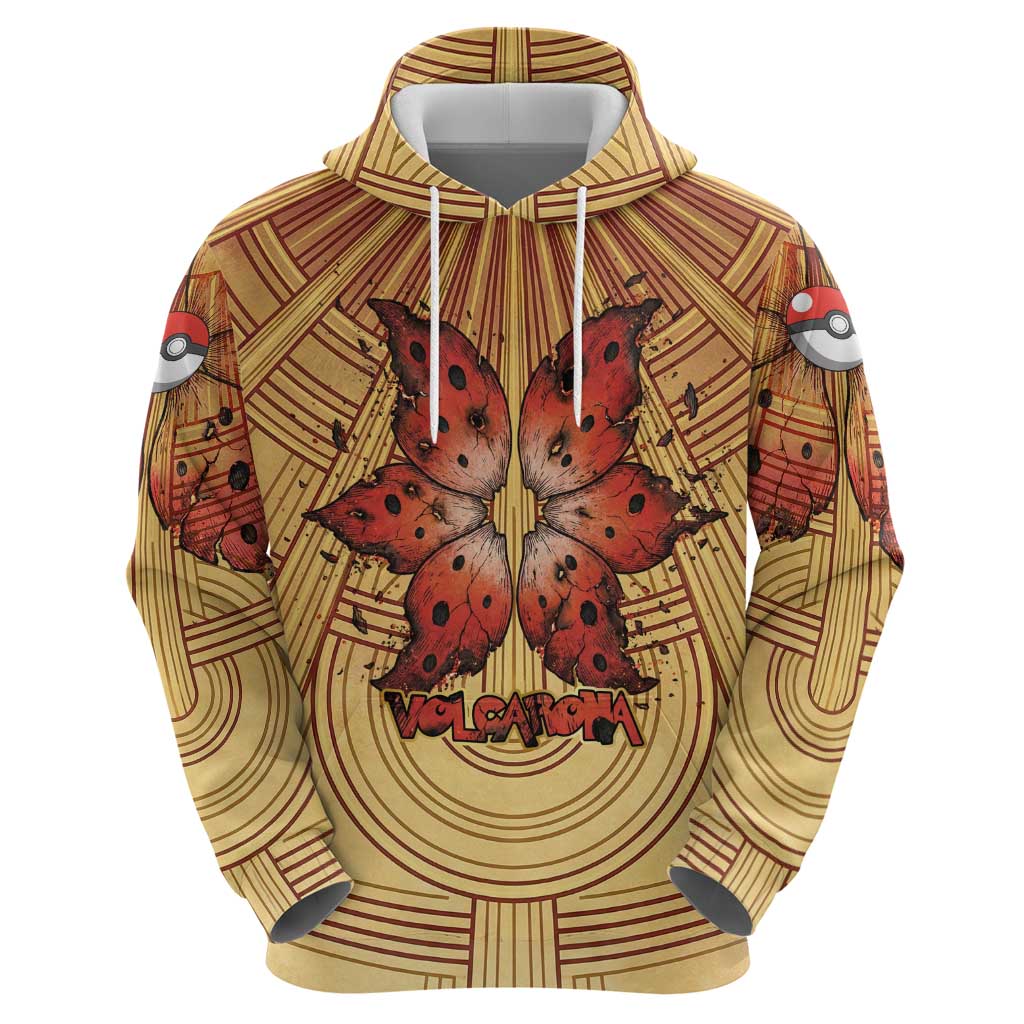 Volcarona Hoodie Aztec Sun God Tapestry Art