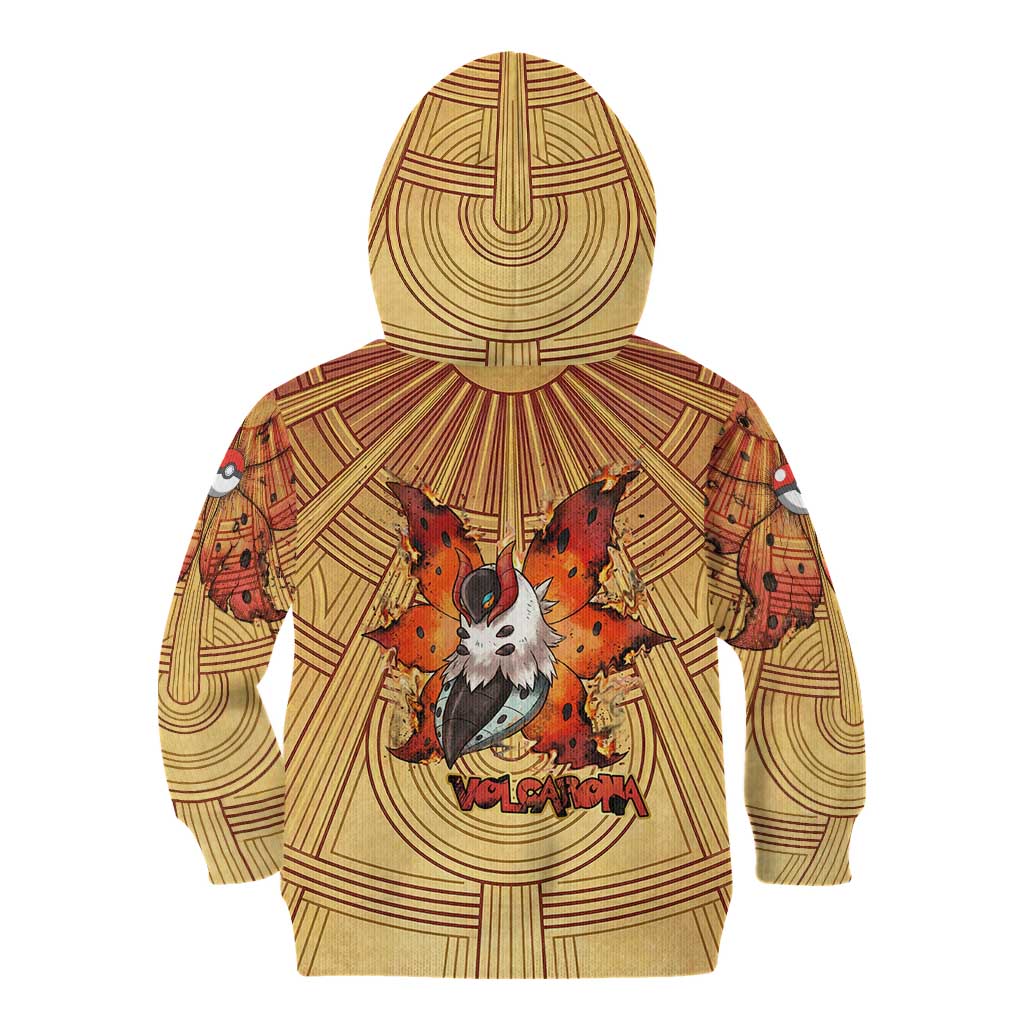 Volcarona Kid Hoodie Aztec Sun God Tapestry Art