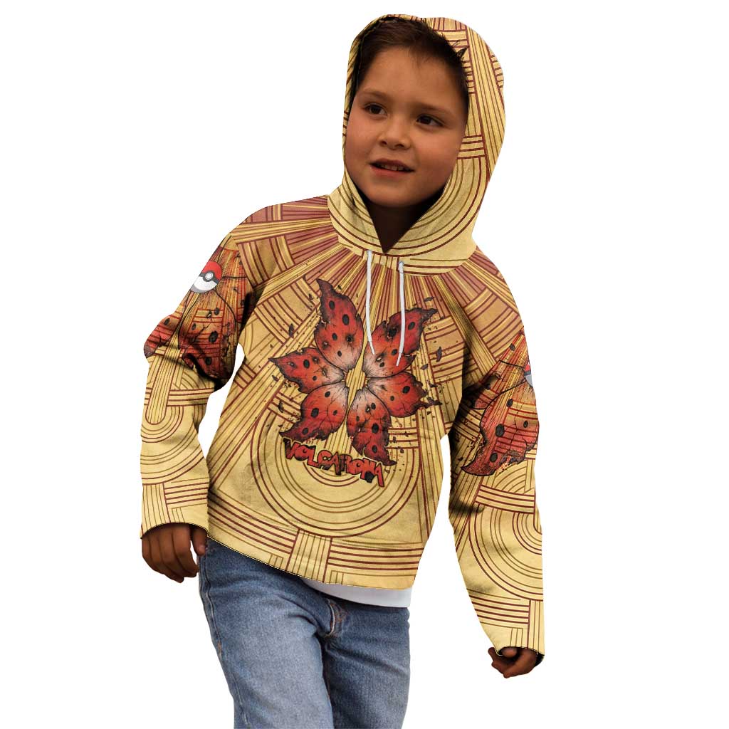 Volcarona Kid Hoodie Aztec Sun God Tapestry Art