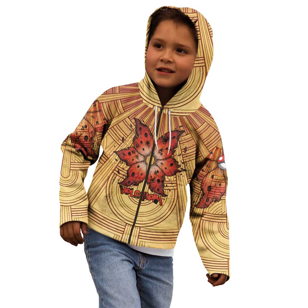 Volcarona Kid Hoodie Aztec Sun God Tapestry Art