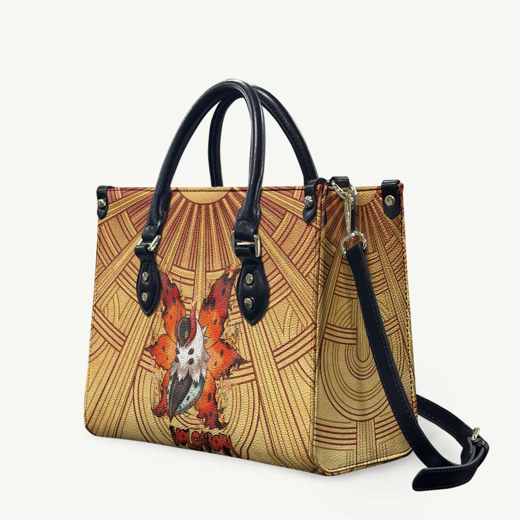 Volcarona Leather Bag Aztec Sun God Tapestry Art
