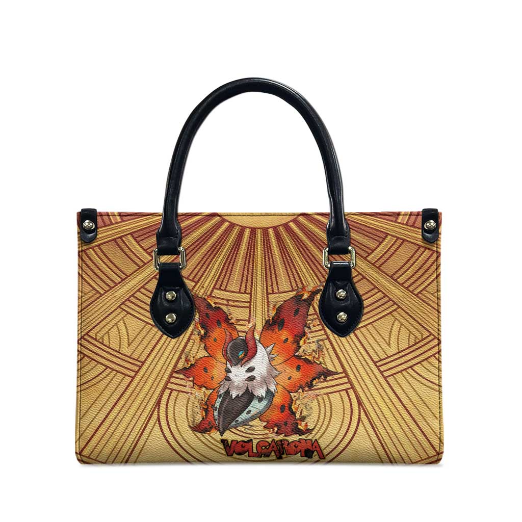Volcarona Leather Bag Aztec Sun God Tapestry Art