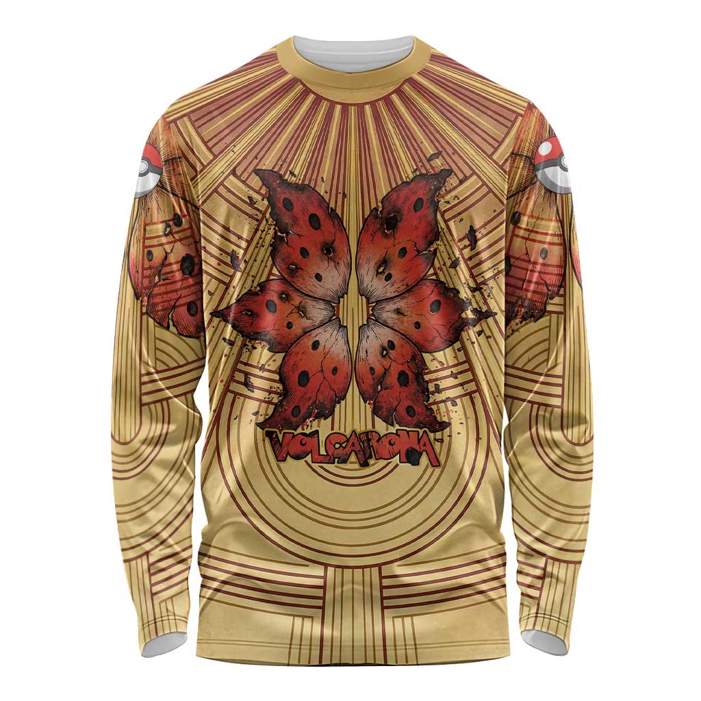 Volcarona Long Sleeve Shirt Aztec Sun God Tapestry Art