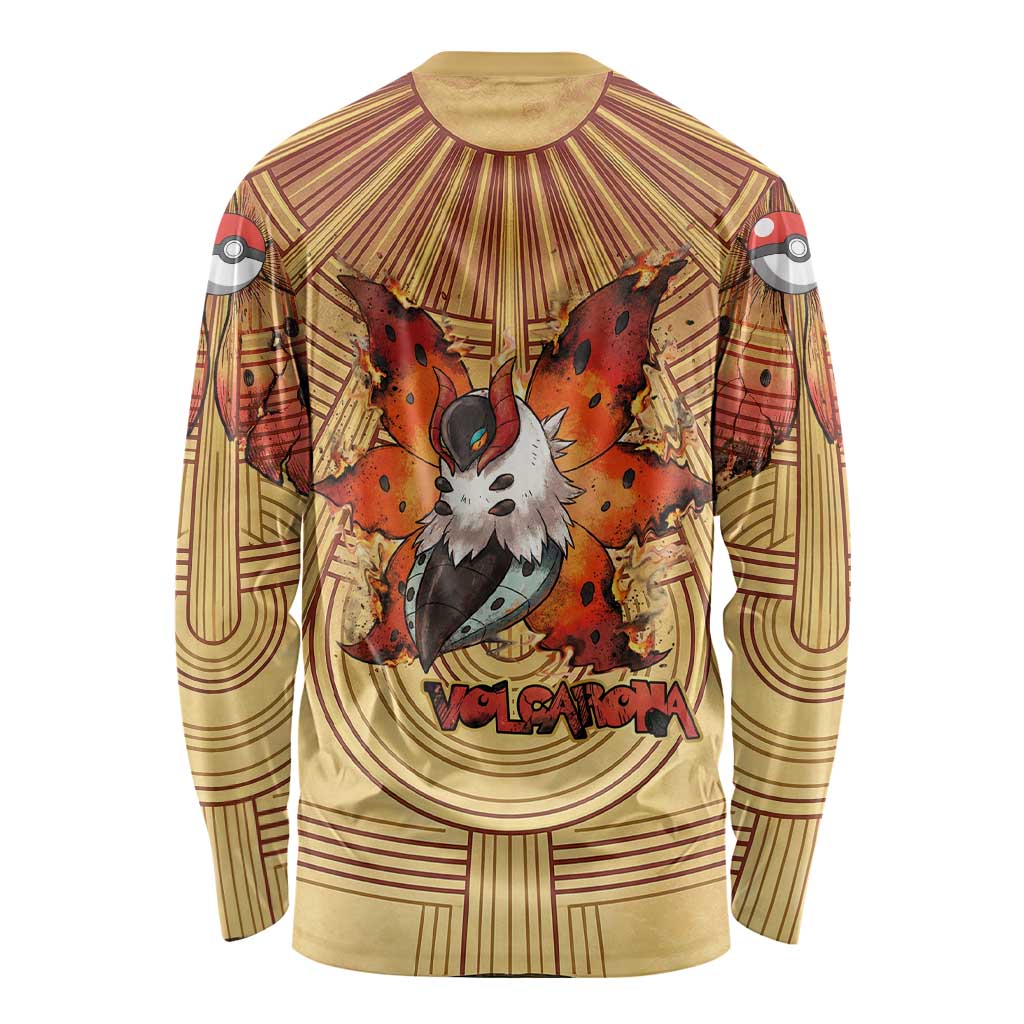 Volcarona Long Sleeve Shirt Aztec Sun God Tapestry Art