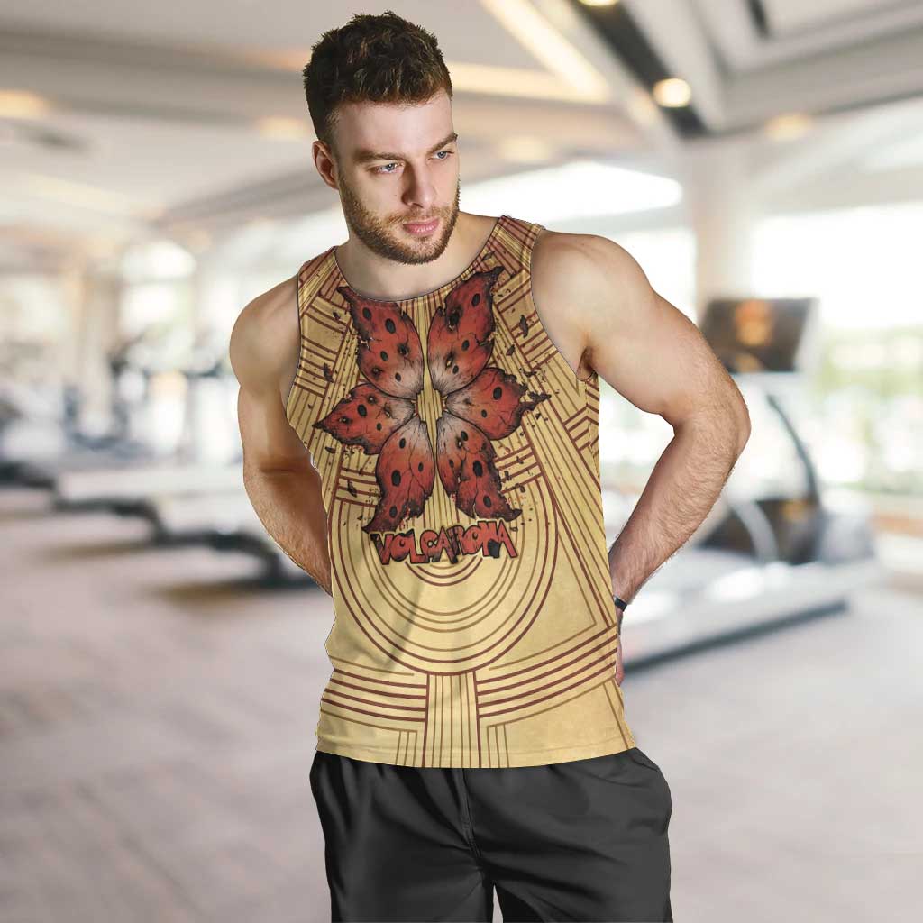 Volcarona Men Tank Top Aztec Sun God Tapestry Art