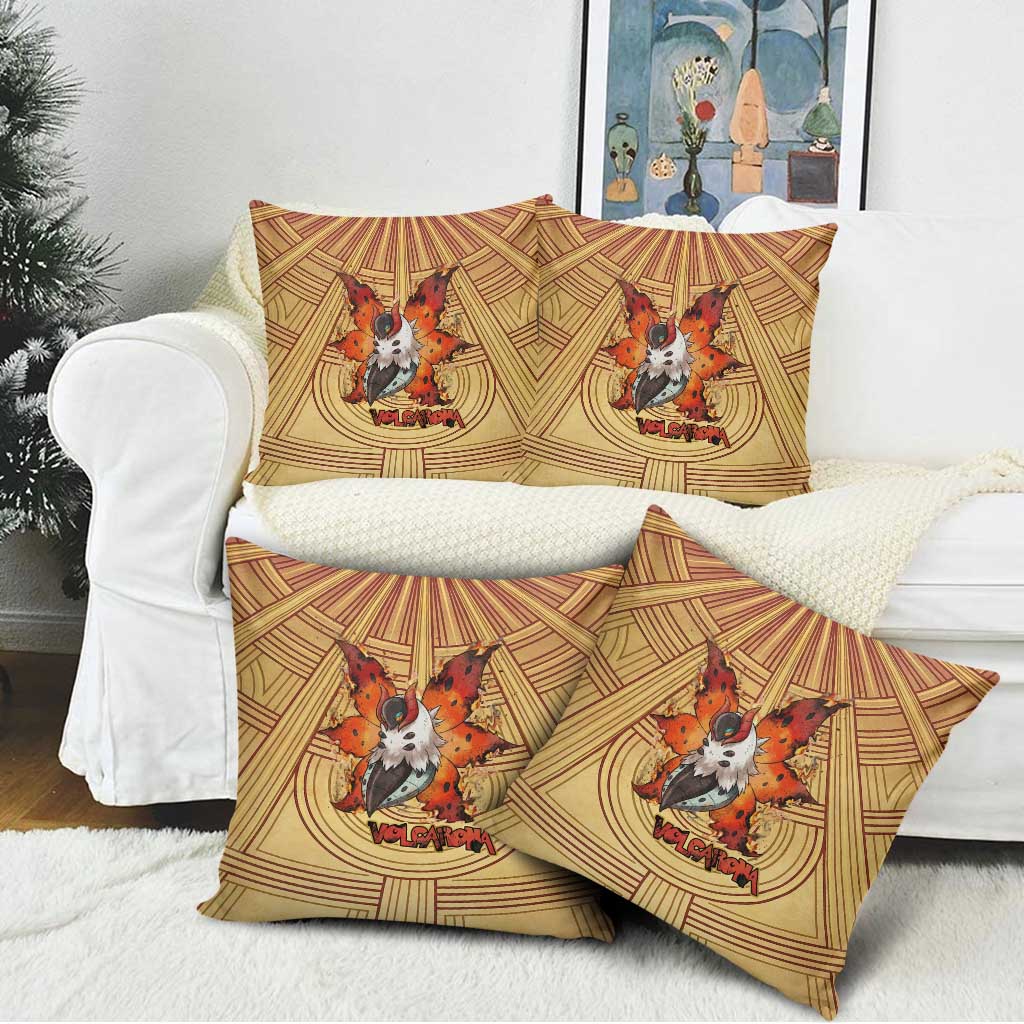 Volcarona Pillow Cover Aztec Sun God Tapestry Art