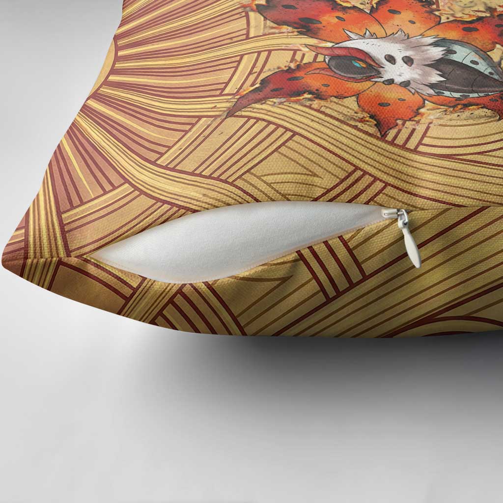Volcarona Pillow Cover Aztec Sun God Tapestry Art