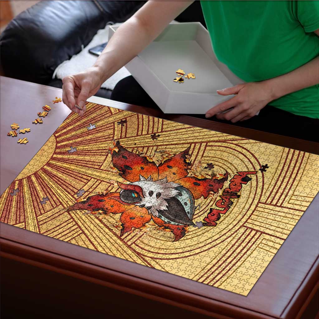 Volcarona Puzzle Aztec Sun God Tapestry Art