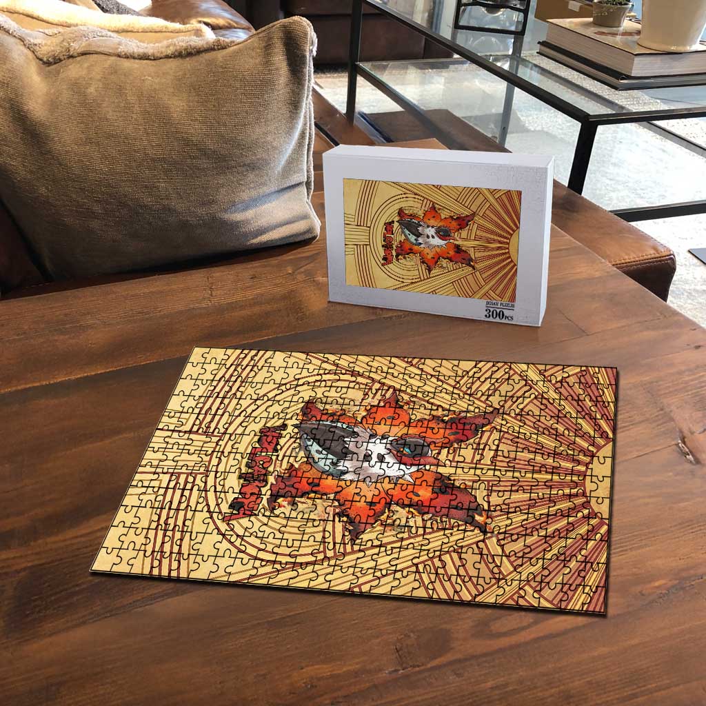 Volcarona Puzzle Aztec Sun God Tapestry Art