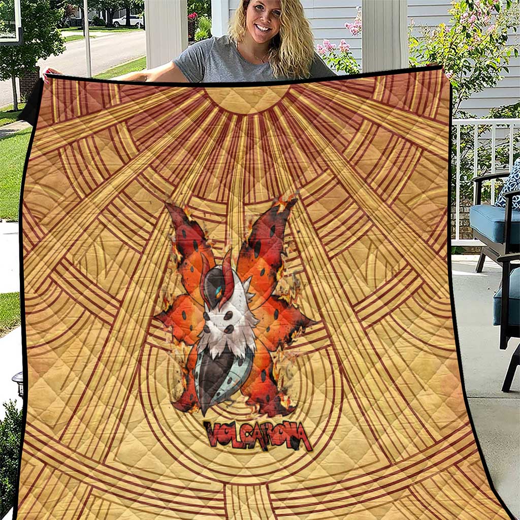Volcarona Quilt Aztec Sun God Tapestry Art
