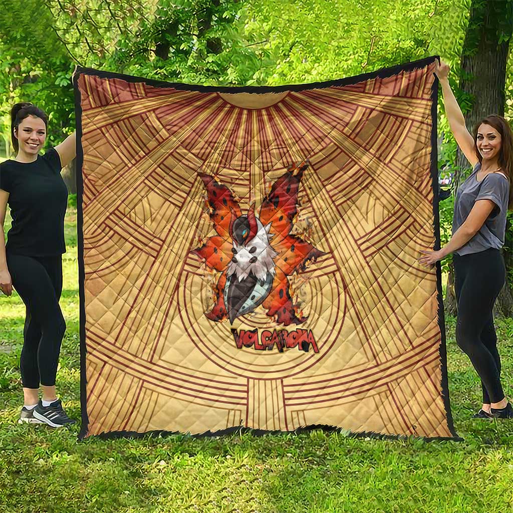 Volcarona Quilt Aztec Sun God Tapestry Art