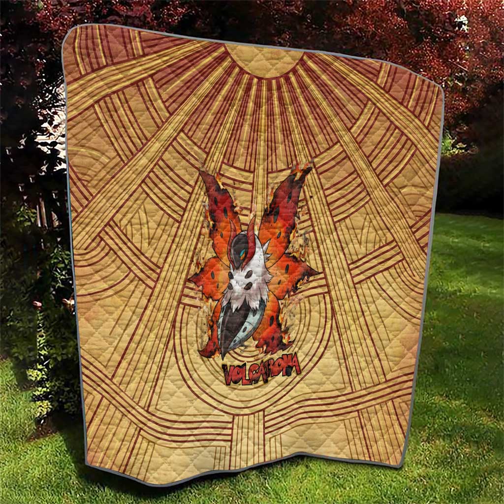 Volcarona Quilt Aztec Sun God Tapestry Art