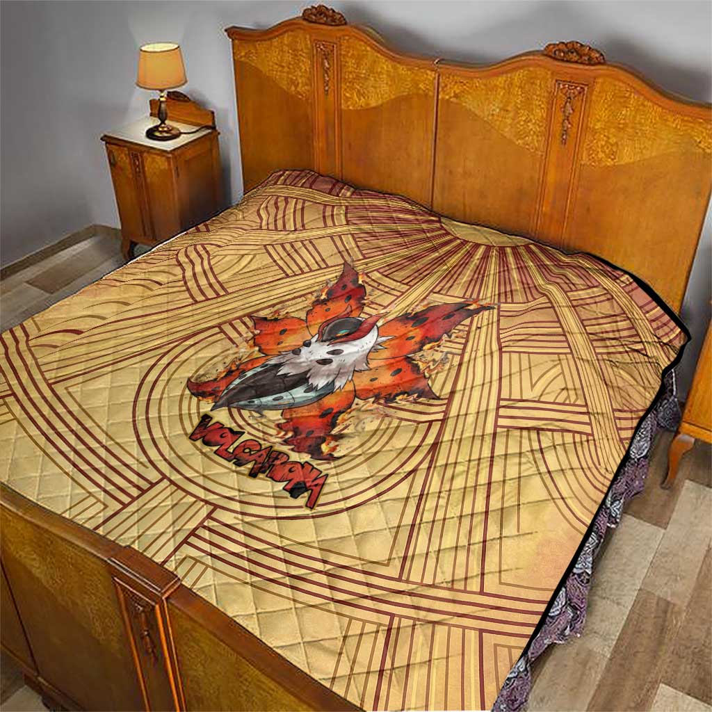 Volcarona Quilt Aztec Sun God Tapestry Art