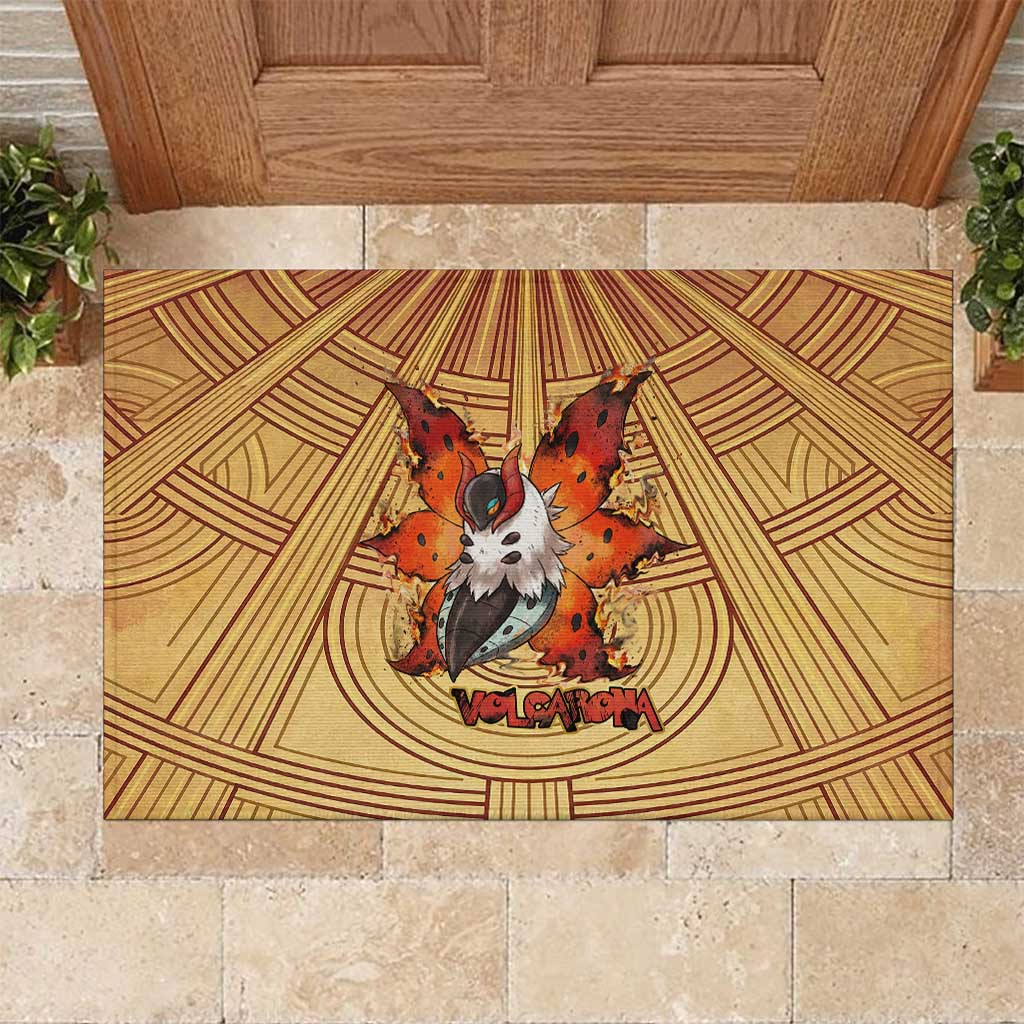 Volcarona Rubber Doormat Aztec Sun God Tapestry Art