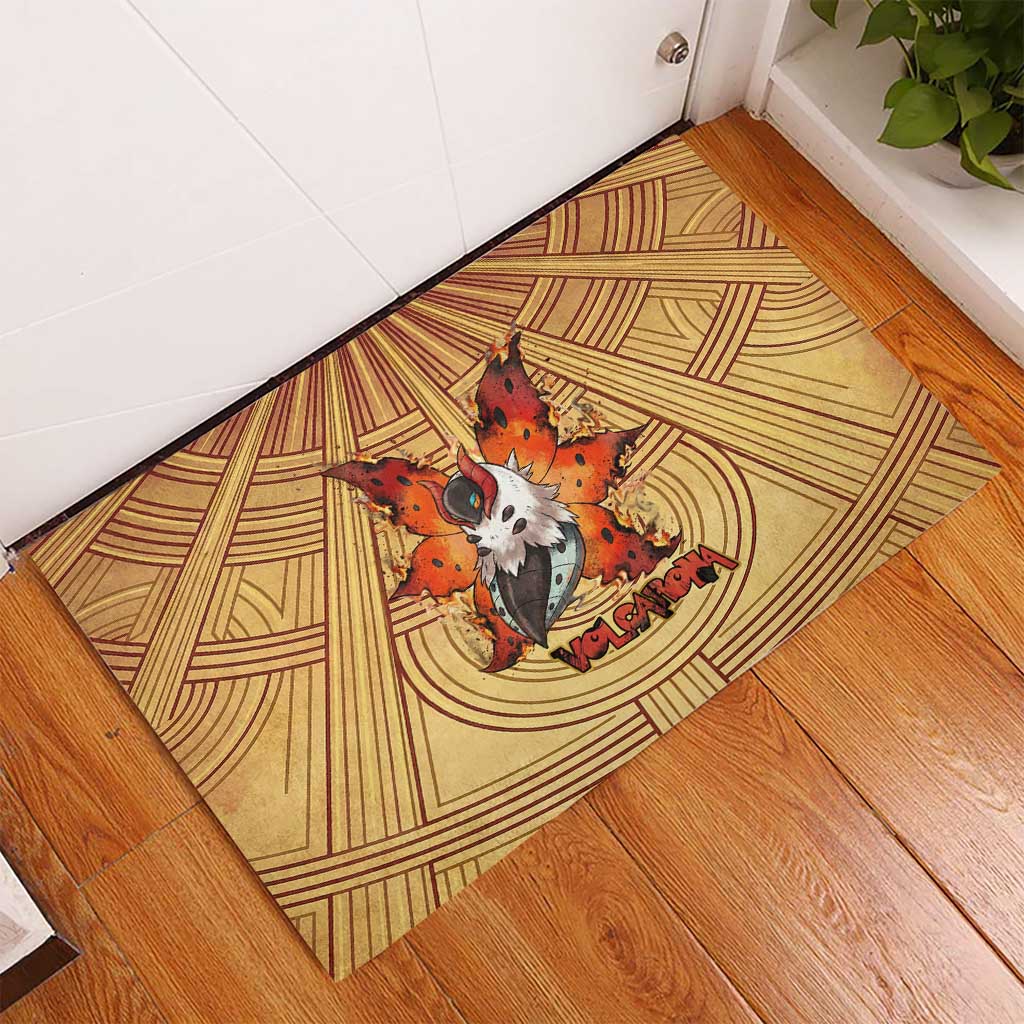 Volcarona Rubber Doormat Aztec Sun God Tapestry Art