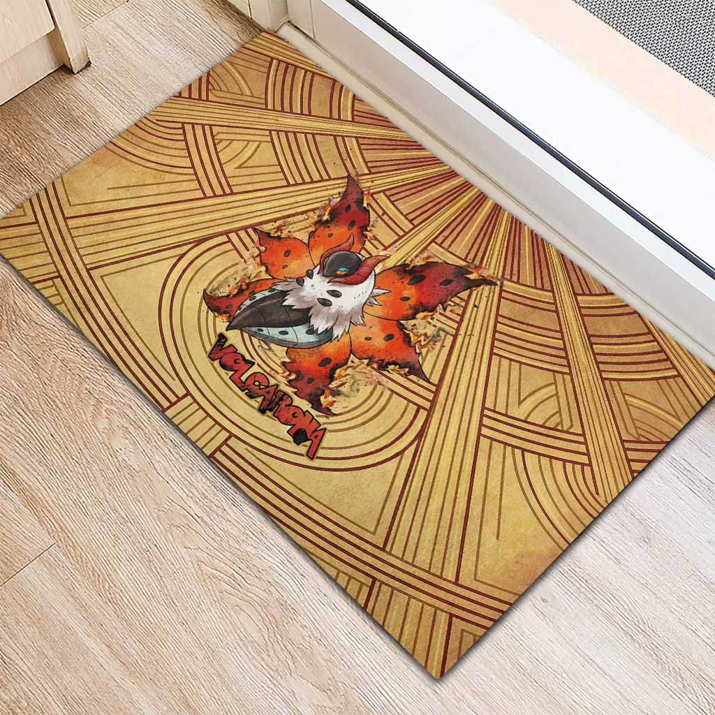 Volcarona Rubber Doormat Aztec Sun God Tapestry Art