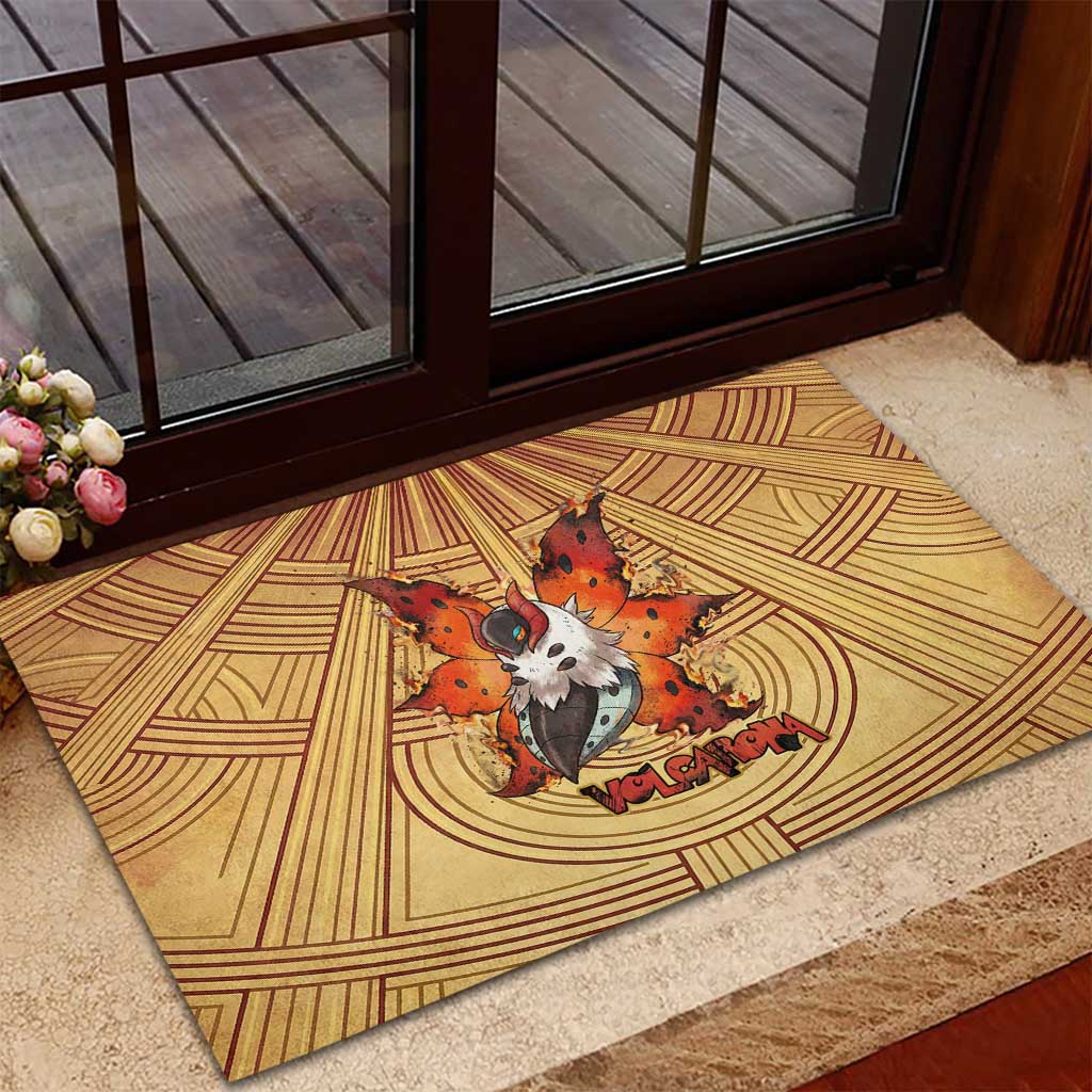 Volcarona Rubber Doormat Aztec Sun God Tapestry Art