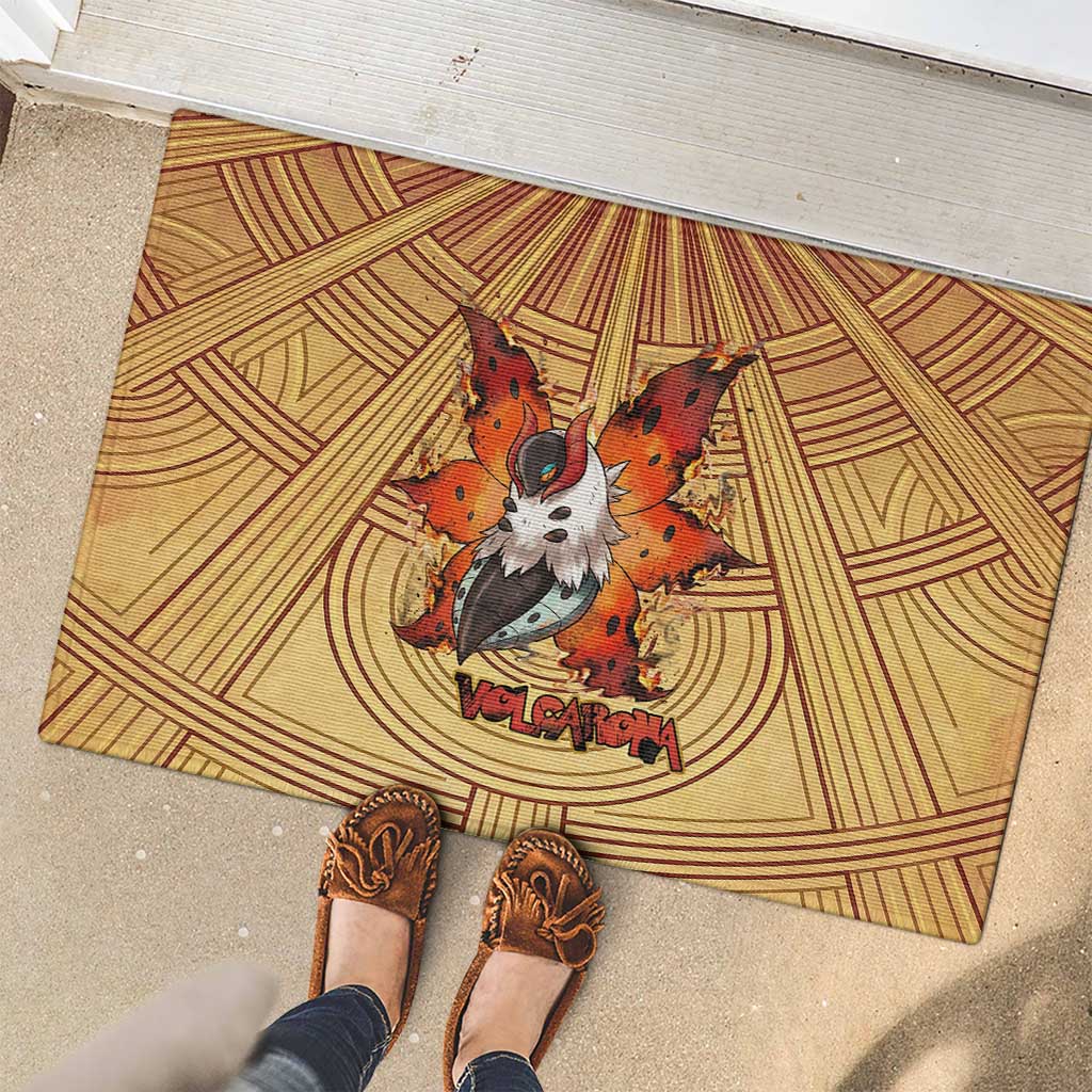 Volcarona Rubber Doormat Aztec Sun God Tapestry Art