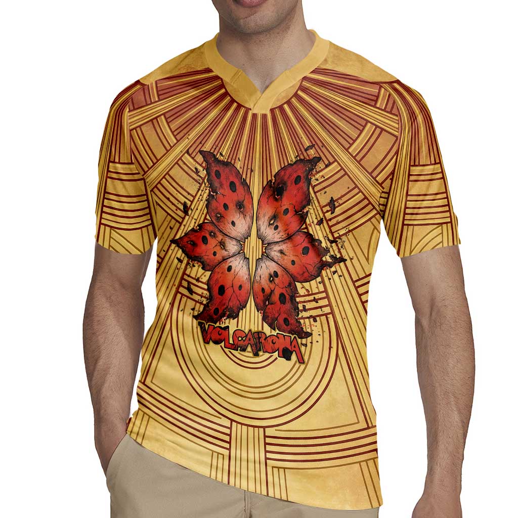 Volcarona Rugby Jersey Aztec Sun God Tapestry Art
