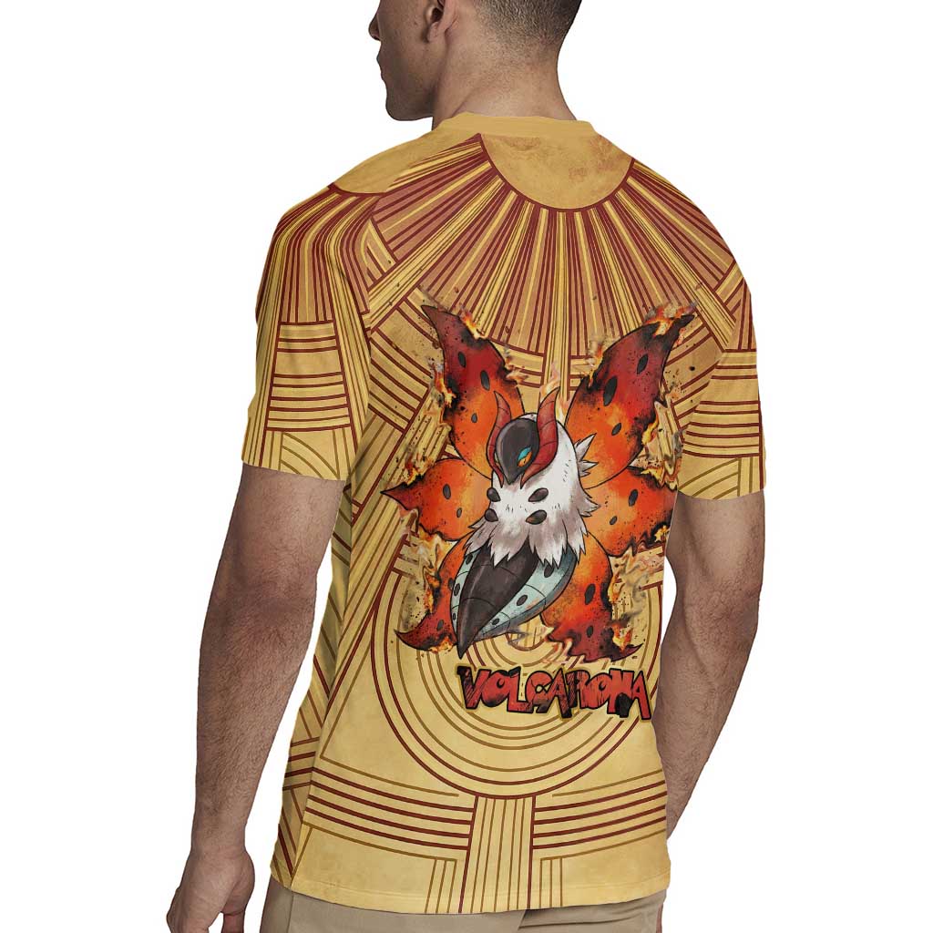 Volcarona Rugby Jersey Aztec Sun God Tapestry Art