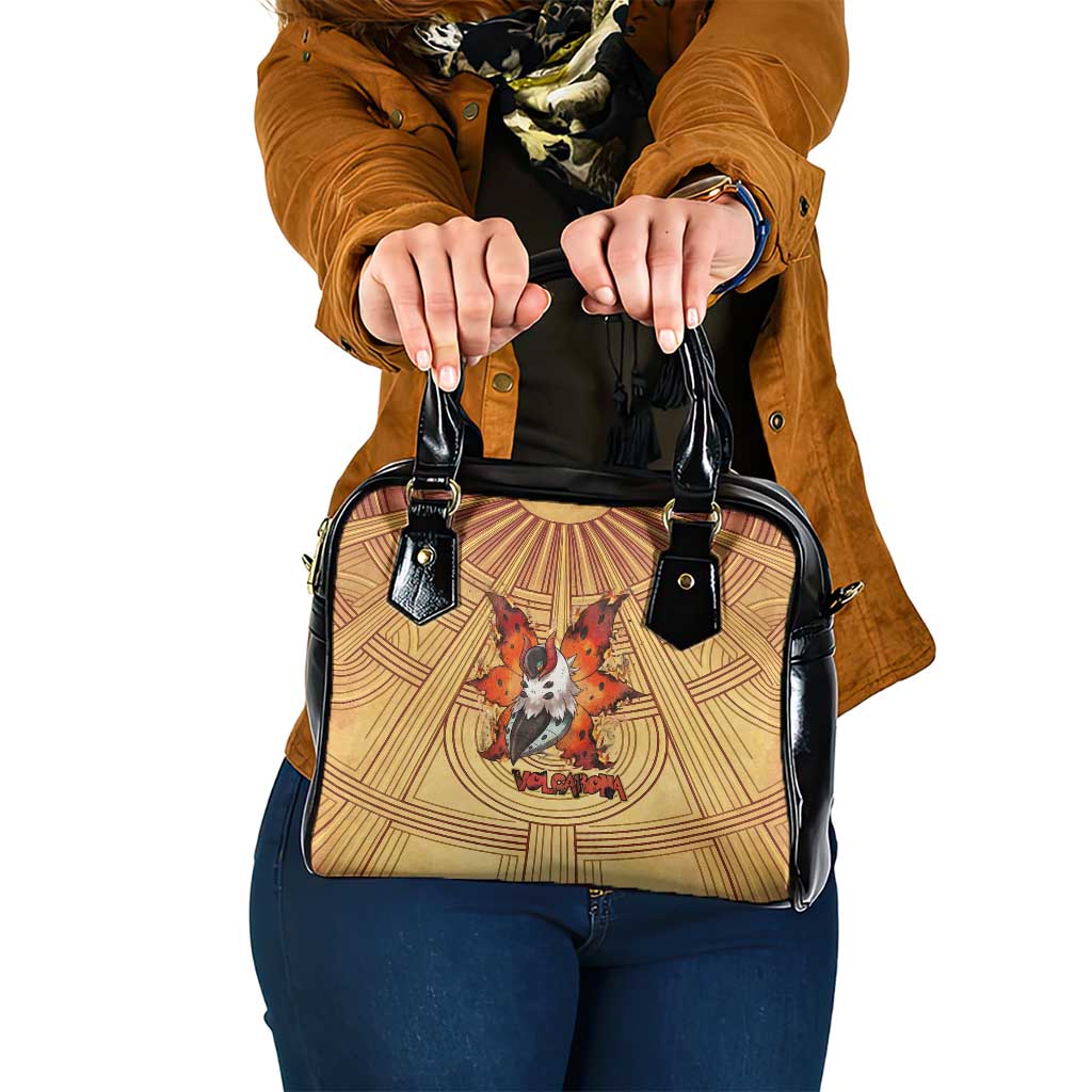 Volcarona Shoulder Handbag Aztec Sun God Tapestry Art