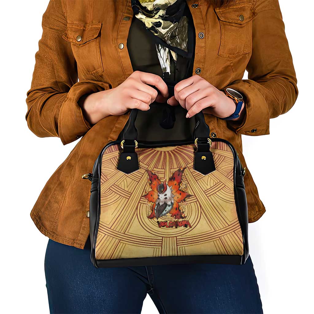 Volcarona Shoulder Handbag Aztec Sun God Tapestry Art
