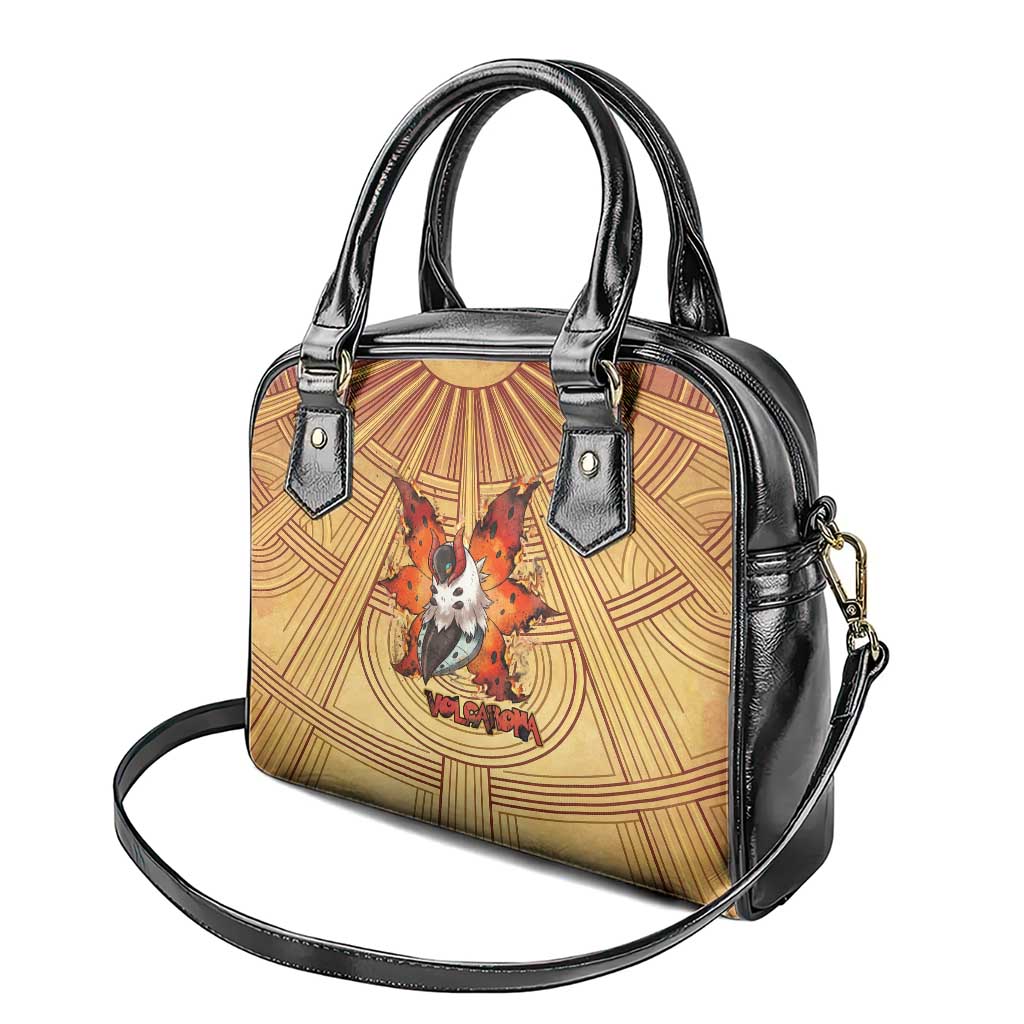 Volcarona Shoulder Handbag Aztec Sun God Tapestry Art