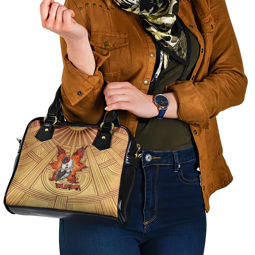 Volcarona Shoulder Handbag Aztec Sun God Tapestry Art