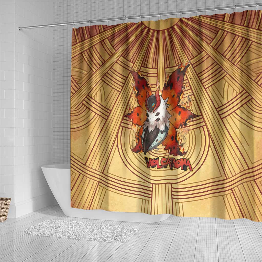 Volcarona Shower Curtain Aztec Sun God Tapestry Art
