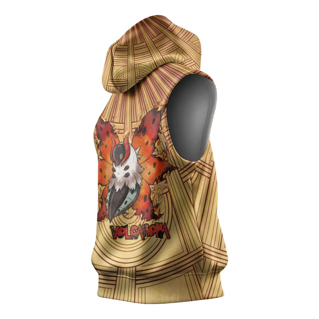Volcarona Sleeveless Hoodie Aztec Sun God Tapestry Art