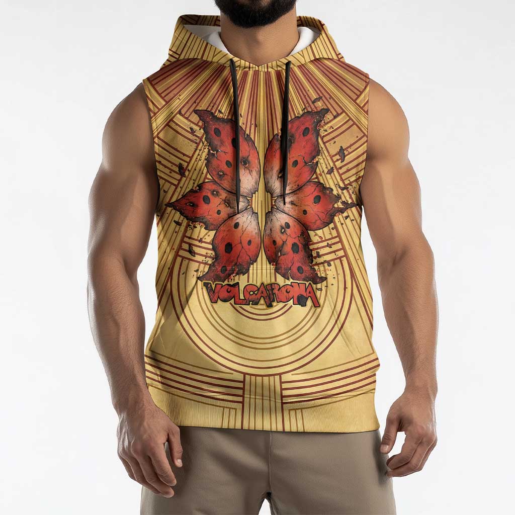 Volcarona Sleeveless Hoodie Aztec Sun God Tapestry Art