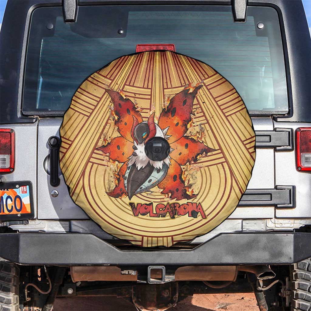 Volcarona Spare Tire Cover Aztec Sun God Tapestry Art