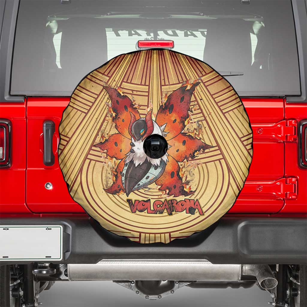Volcarona Spare Tire Cover Aztec Sun God Tapestry Art