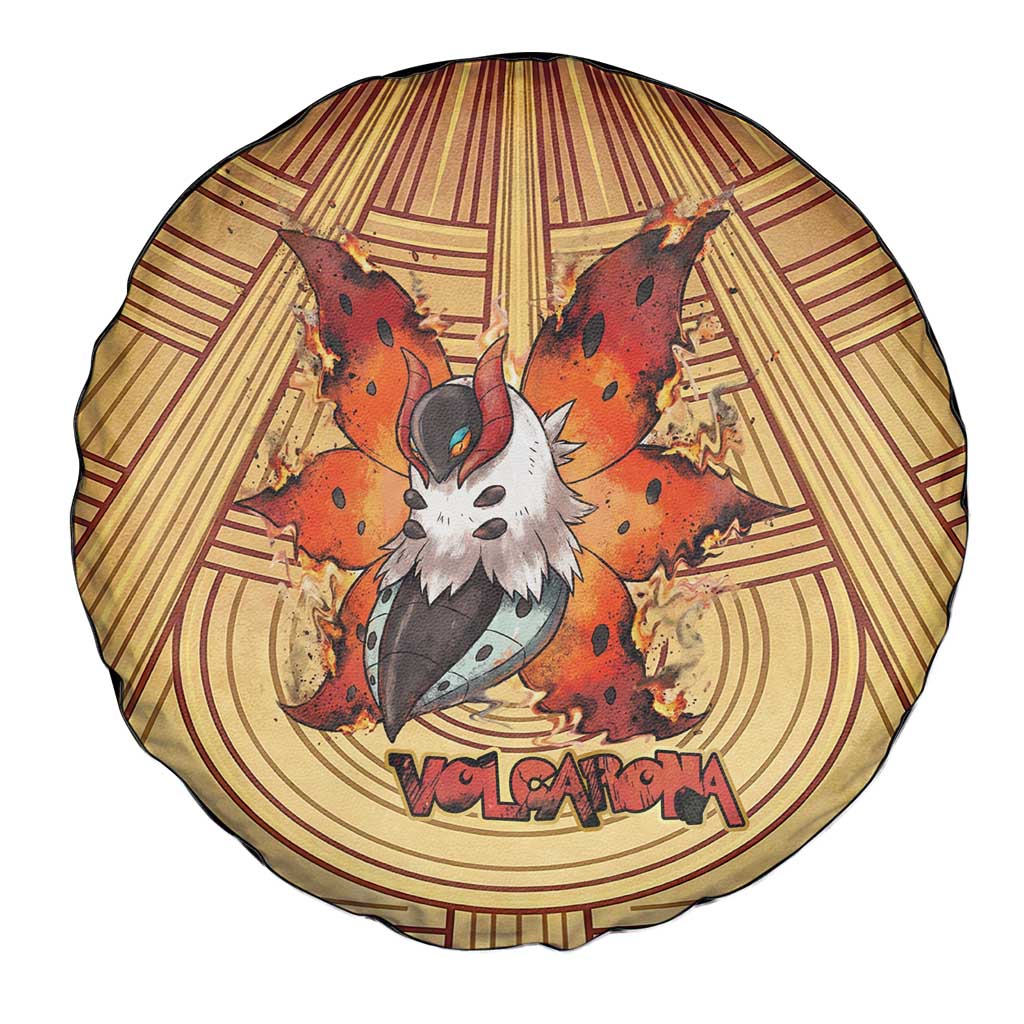 Volcarona Spare Tire Cover Aztec Sun God Tapestry Art