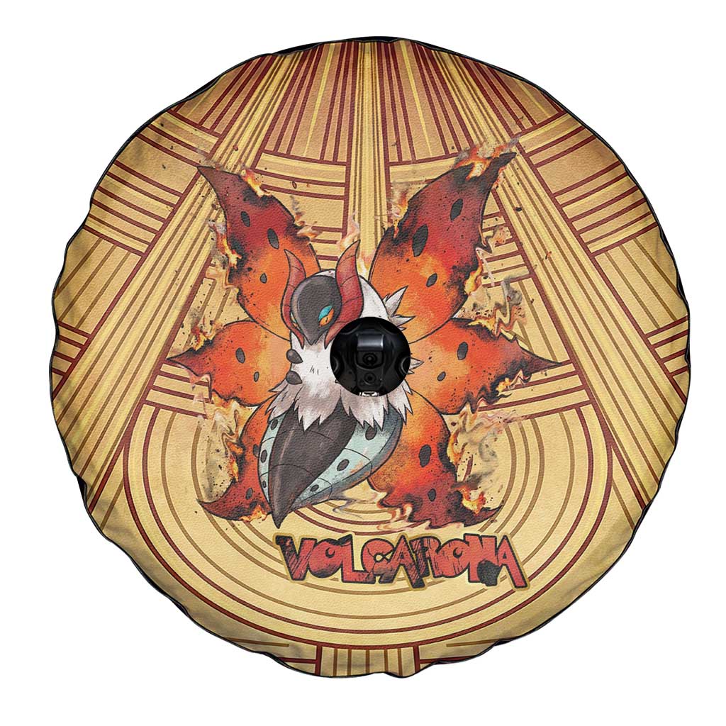 Volcarona Spare Tire Cover Aztec Sun God Tapestry Art