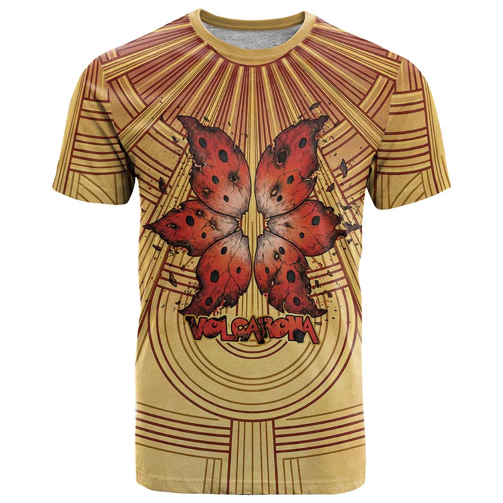 Volcarona T Shirt Aztec Sun God Tapestry Art